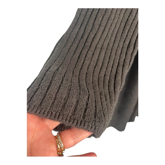 SANCTUARY Urban Girl Knee Length Sweater Dress Size XL Color Mineral Dark Grey - Picture 12 of 13